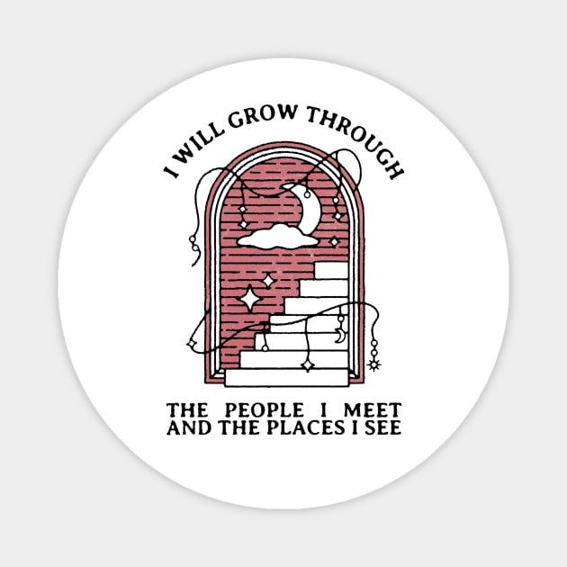 I will grow through (pink) Magnet by YolandaPDF